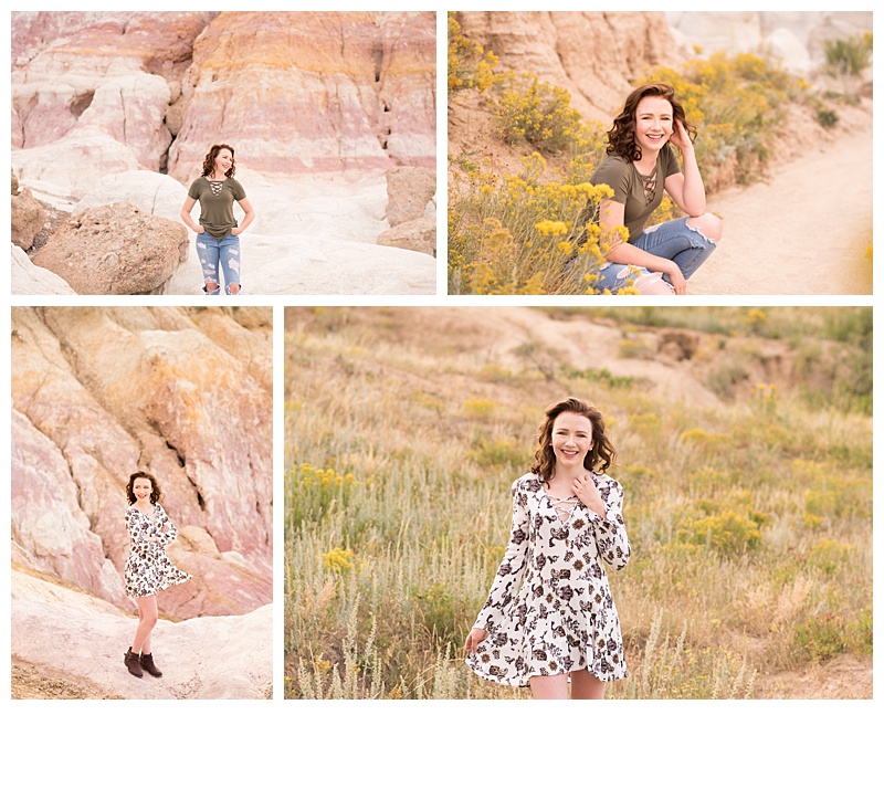 Paint Mines Senior Session, Denver Senior Portrait Photographer